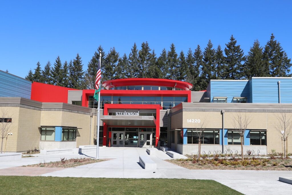 Outside of Stevenson Elementary School